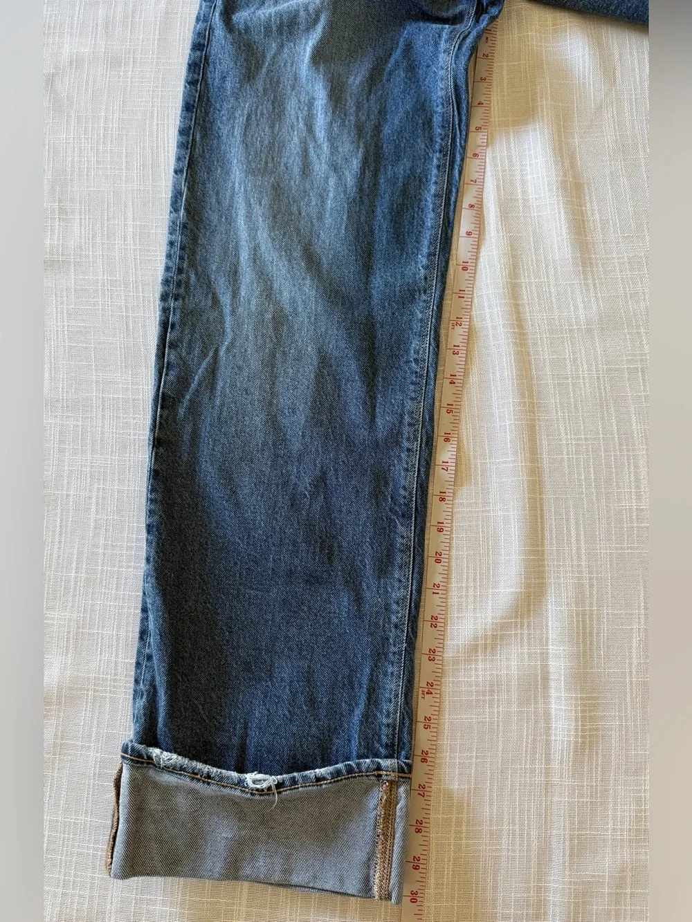 American Eagle Outfitters Blue Denim Jeans with Faded Wash